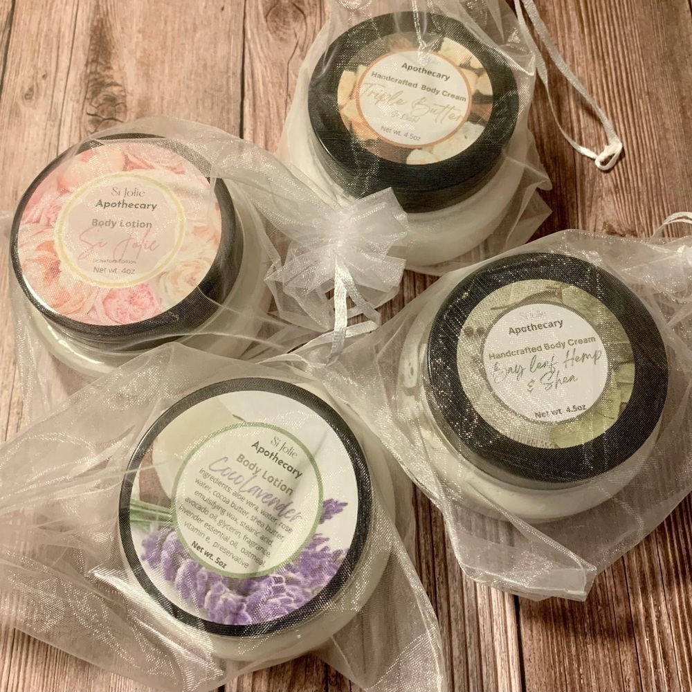 Hand Crafted Rich moisturizing Body Creams!